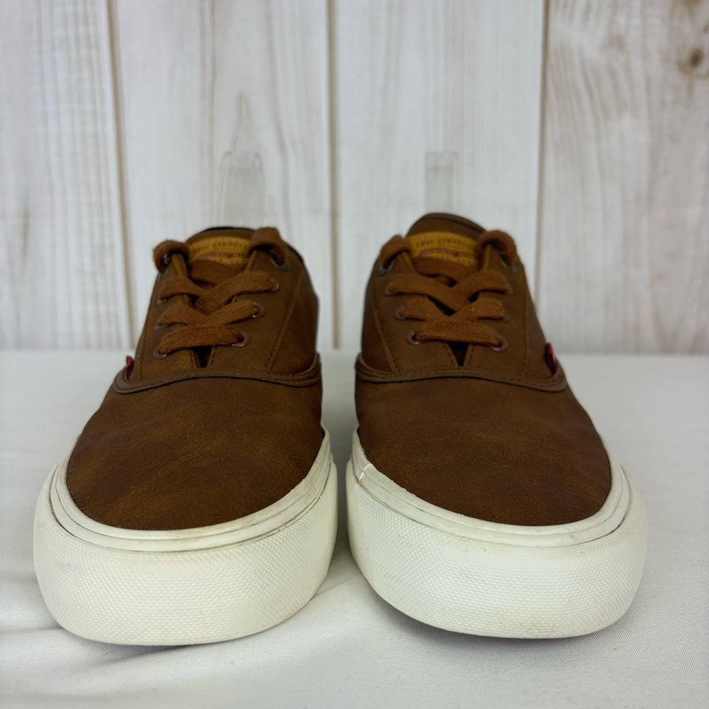Levi’s Sneakers Comfort Lace Up Classic Low Top Tennis Shoes Brown Size 9 - Picture 10 of 16